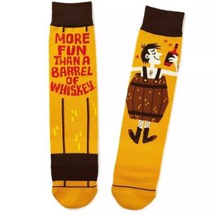 NEW Hallmark Fun Than A Barrel Of Whiskey Socks